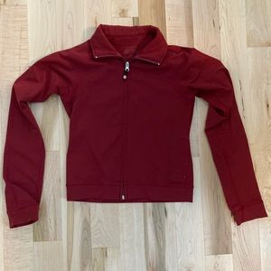 Lululemon red zip up sweater/jacket